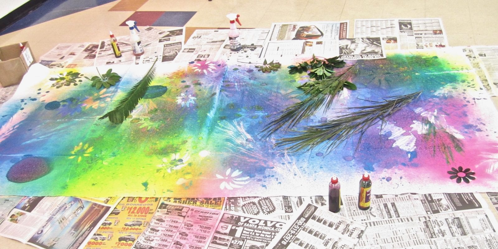 Color Spray Murals - Make Art Outside!